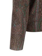 Etro Bordeaux Silk Cardigan