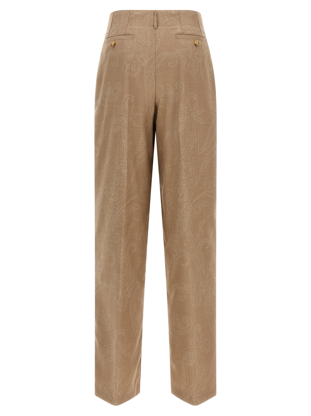 Etro Beige Wool Dress Pants