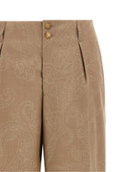 Etro Beige Wool Dress Pants