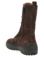 Tod's Brown Calfskin Ankle Boots