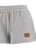 Fendi Gray Cotton Bermuda Shorts