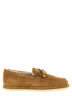 Tod's Beige Calfskin Slip-On Loafers
