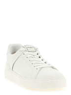 Balmain White Calfskin Low Top Sneakers