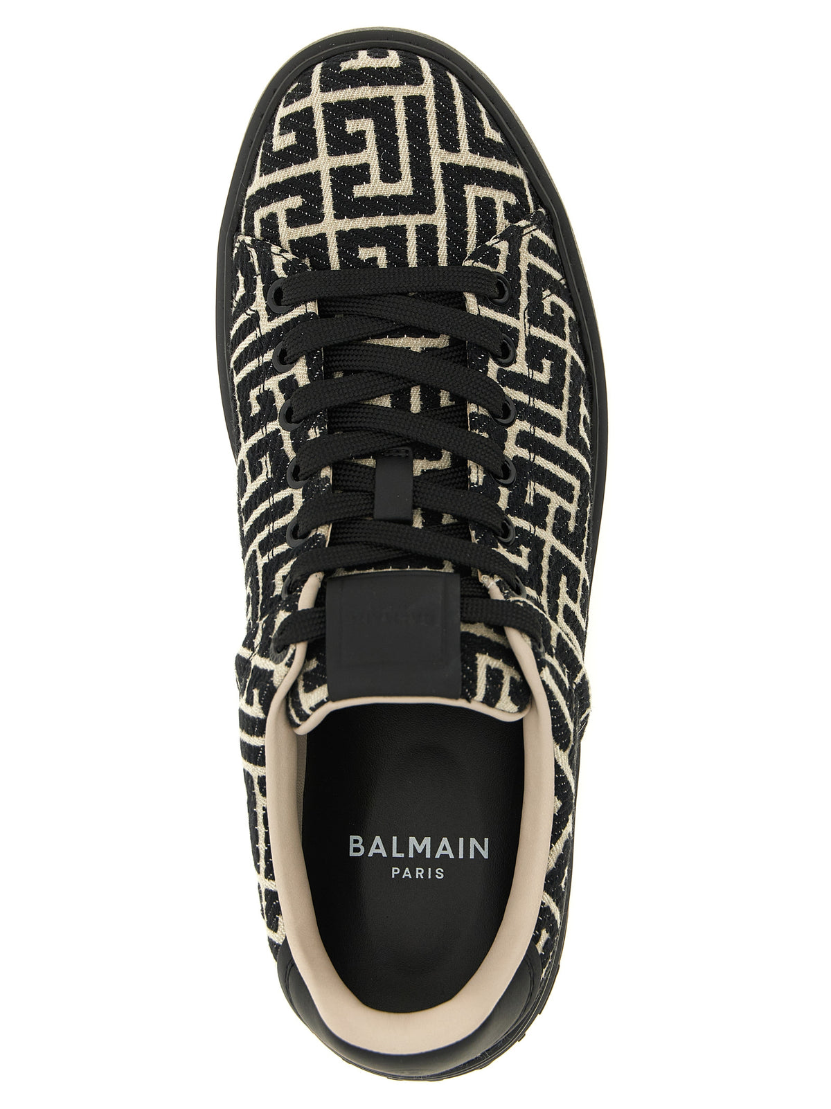 Balmain Bicolor Cotton Low Top Sneakers
