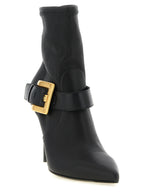Balmain Black Lamb Leather Ankle Boots