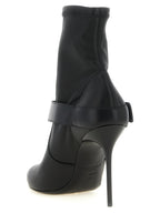 Balmain Black Lamb Leather Ankle Boots