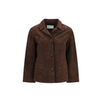 Tory Burch Brown Goatskin Leather Jacket