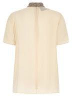 Valentino Garavani White Silk Tank Tops