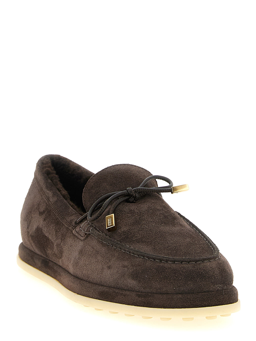 Tod's Brown Calfskin Slip-On Loafers