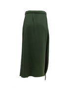 Valentino Garavani Women Silk Skirt in Dark Green