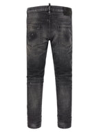 Dsquared² Gray Cotton Skinny Jeans