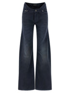 Balenciaga Blue Cotton Flared Jeans