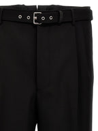 Prada Black Virgin Wool Dress Pants