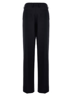 Prada Blue Wool Casual Pants