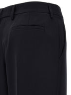 Prada Blue Wool Casual Pants