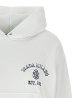 Prada White Cotton Sweatshirt