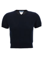 Prada Blue Cashmere Cardigan