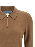 Prada Beige Cashmere Polo Shirt