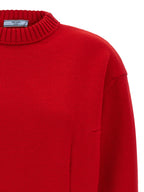 Prada Red Virgin Wool Cardigan