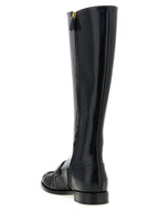 Prada Black Calfskin Over The Knee