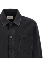Saint Laurent Black Cotton Blouse