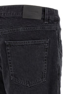 Saint Laurent Black Cotton Relaxed Fit Jeans