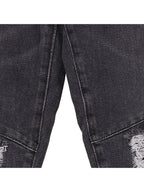 Balmain Black Cotton Slim Fit Jeans