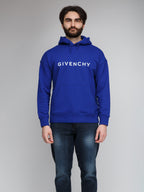 Givenchy Blue Cotton Hoodie