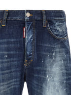 Dsquared² Blue Cotton Slim Fit Jeans
