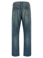 Saint Laurent Blue Cotton Tapered Jeans