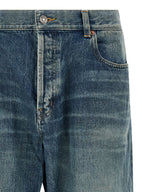 Saint Laurent Blue Cotton Tapered Jeans