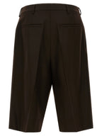 Saint Laurent Brown Wool Bermuda Shorts
