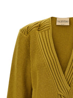 Valentino Garavani Multicolor Virgin Wool Cardigan