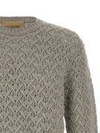 Valentino Garavani Gray Virgin Wool Cardigan