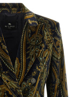 Etro Blue Cotton Blazer