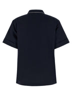 Prada Blue Cotton Polo Shirt