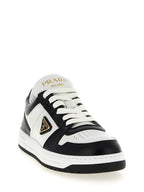Prada Bicolor Calfskin Low Top Sneakers