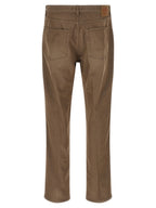 Prada Brown Cotton Casual Pants