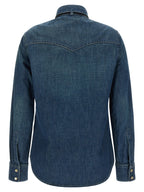 Valentino Garavani Blue Cotton Blouse