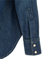 Valentino Garavani Blue Cotton Blouse