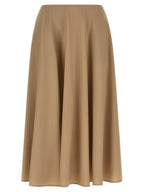 Moschino Beige Virgin Wool Midi Skirt