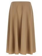Moschino Beige Virgin Wool Midi Skirt
