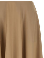 Moschino Beige Virgin Wool Midi Skirt
