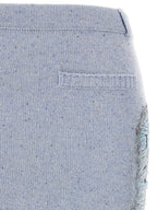 Moschino Blue Wool Midi Skirt