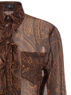 Etro Brown Silk Blouse