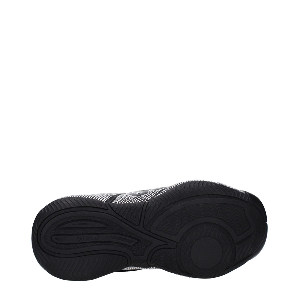 Off-White Black Cotton Sneakers